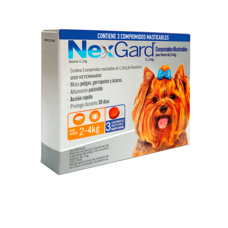 NEXGARD PERRO 02-4KG X 3 COMPRIMIDOS