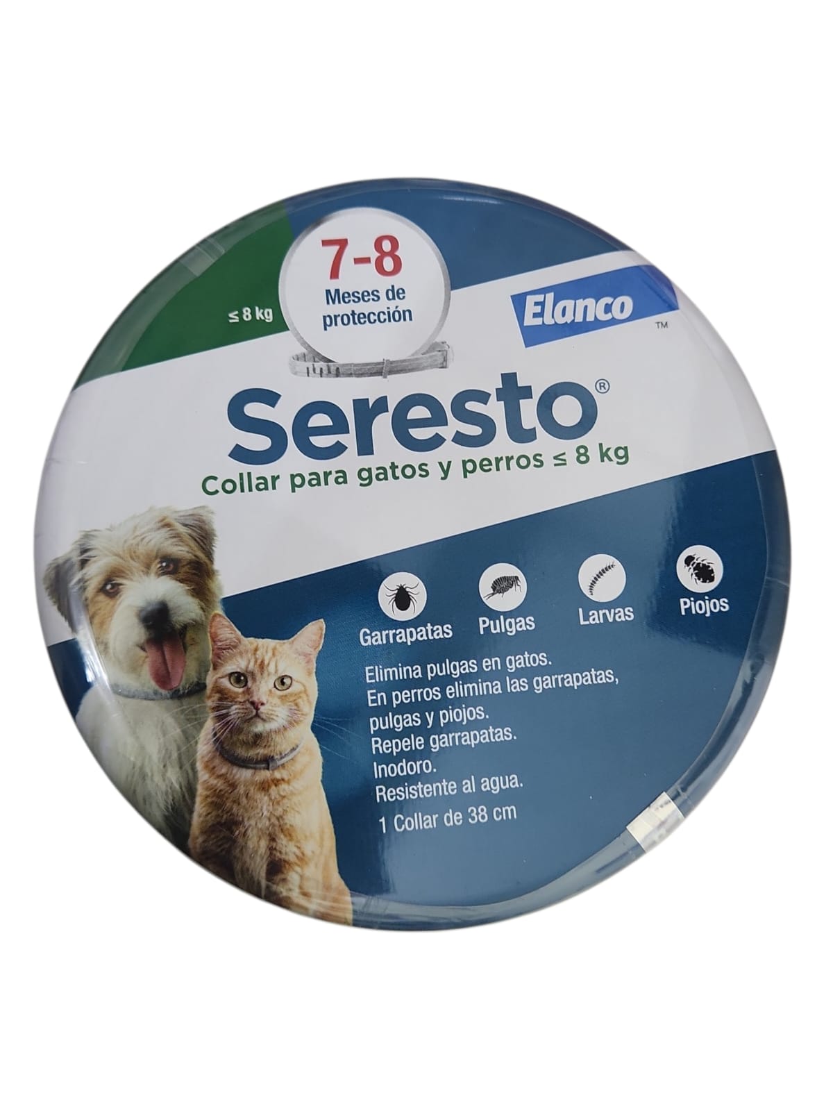 Seresto Collar para gatos y perros de menos de 8kg