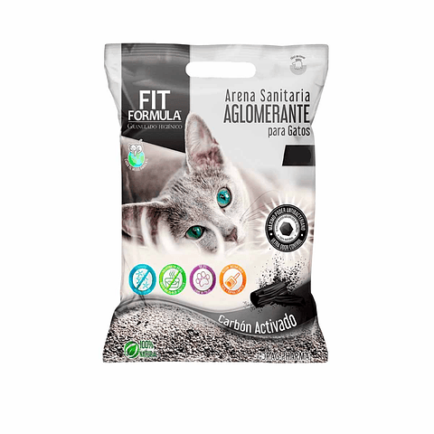 Arena Aglomerante Fit Carbon Activado 10kg