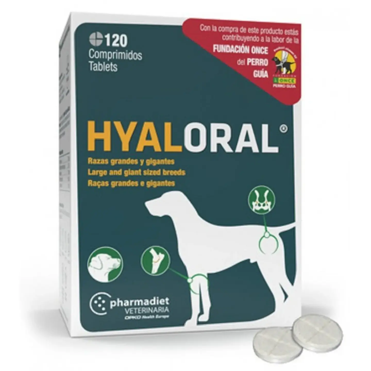 Hyaloral Razas Grandes y Gigantes 120 comprimidos 1