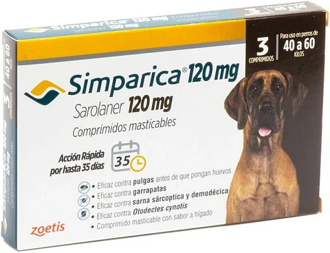 Simparica 40 a 60kg - 3 comprimidos