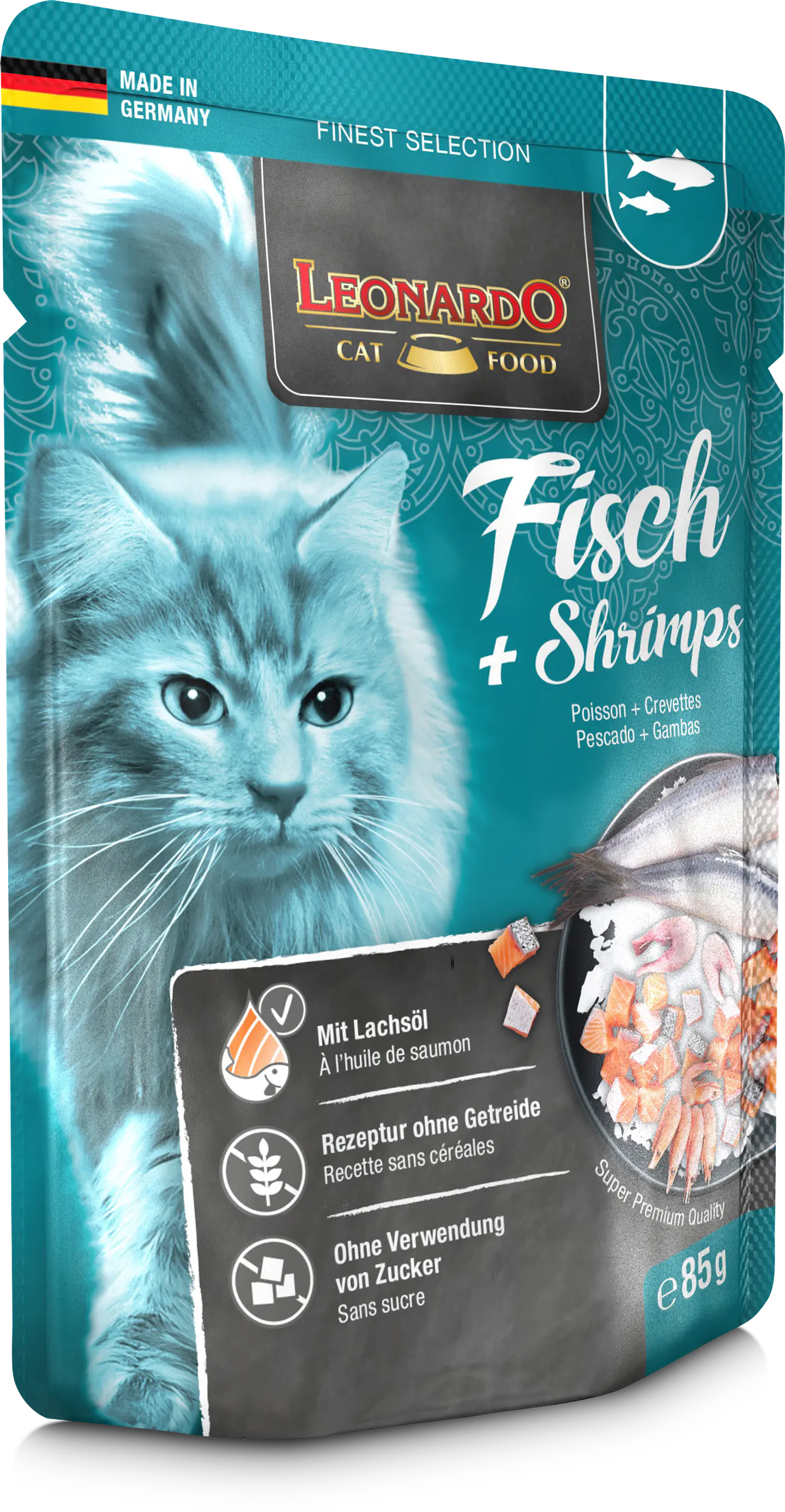 Leonardo Pouches Pescado + Camarones - 85g 2