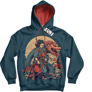 Hoodie Samurai Dragon