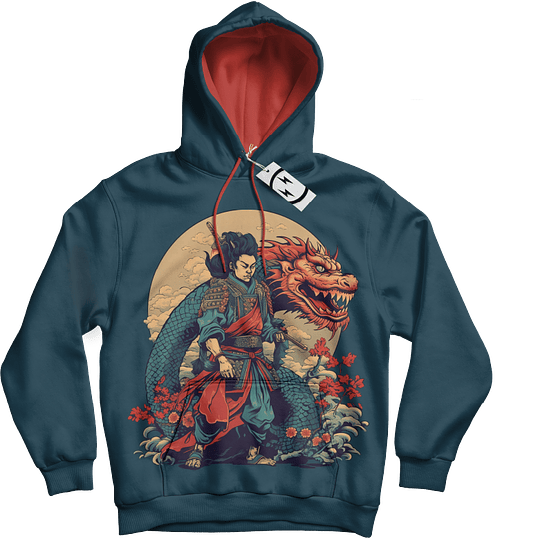 Hoodie Samurai Dragon - Image 1