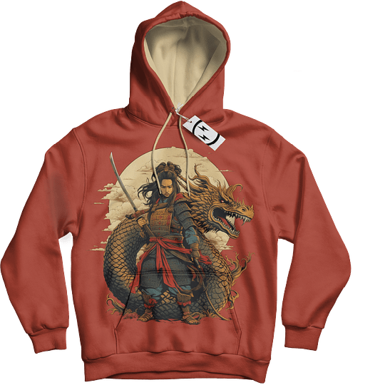 Hoodie Samurai Dragon - Image 2