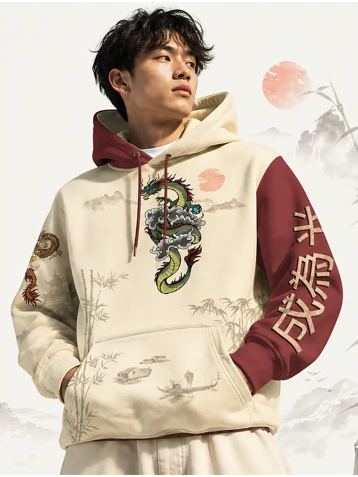 Hoodie Dragon asiático 1