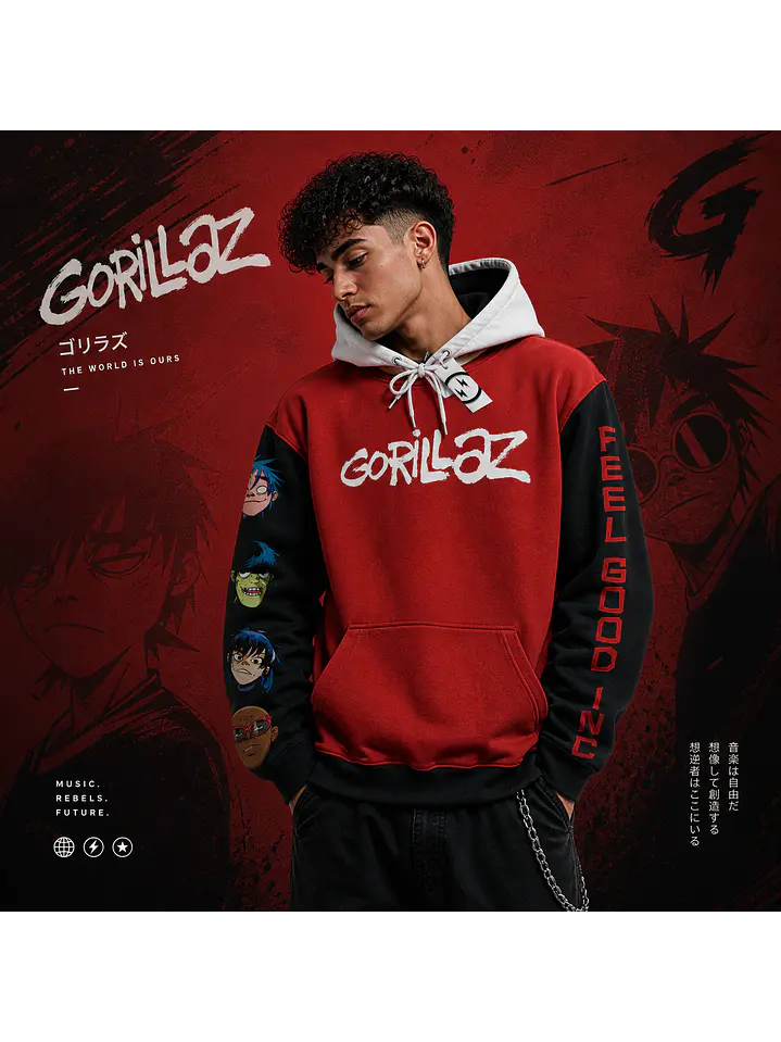 Hoodie Gorillaz 1
