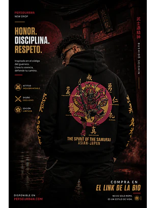 Hoodie Espiritu Samurai