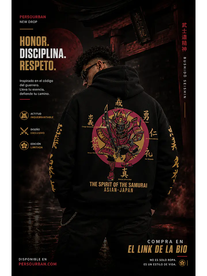 Hoodie Espiritu Samurai 1
