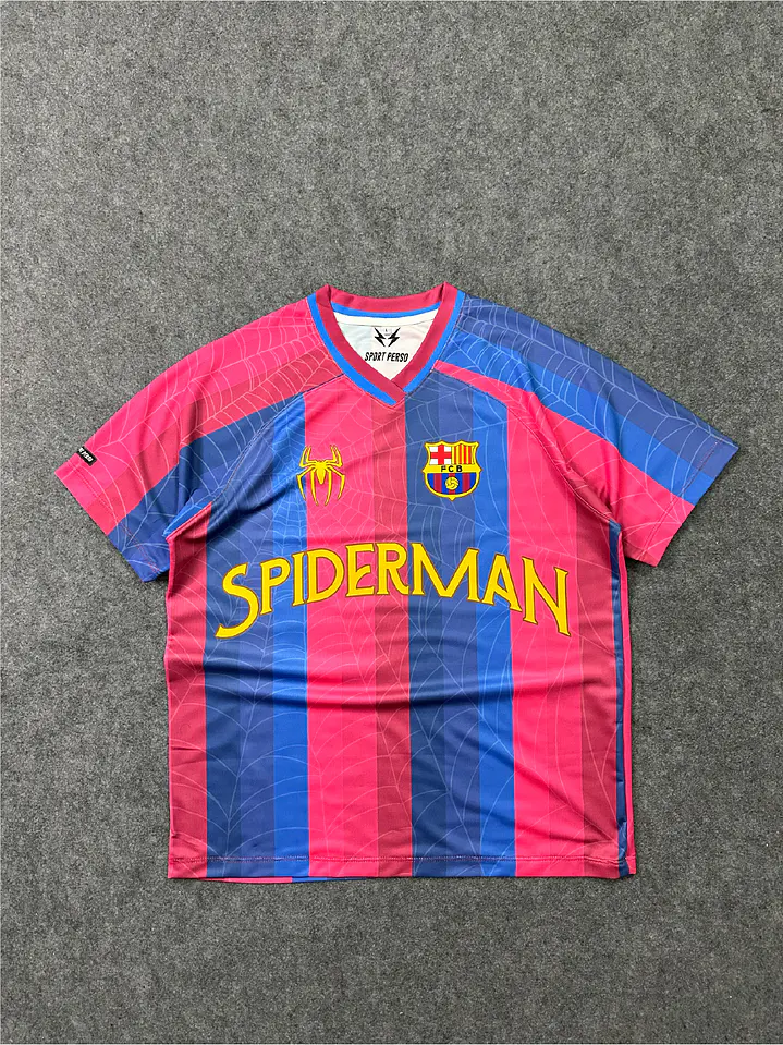 Camiseta FC Barcelona x Spider-Man 1