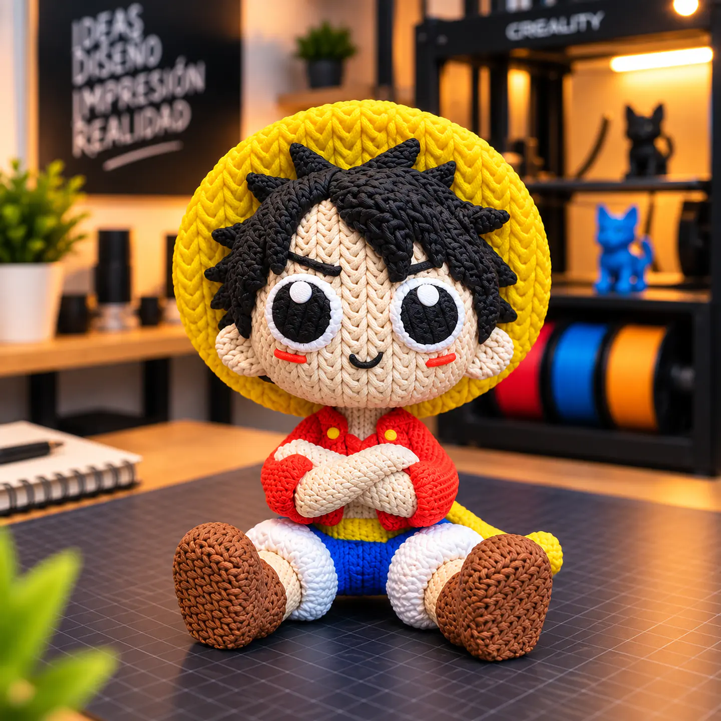 Luffy estilo Crochet 1