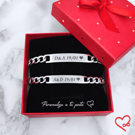 Pulseras duales personalizadas
