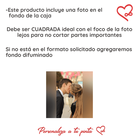 Cajita Rosas Personalizada