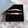 Pulseras Personalizadas Negras y Rose Gold