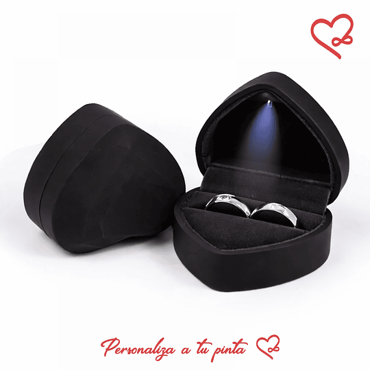 Cajita con luz para Anillos de promesa