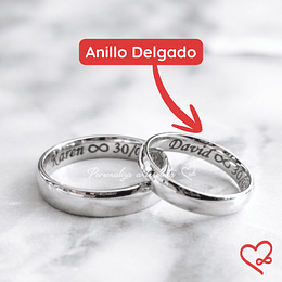Anillos de promesa DELGADO