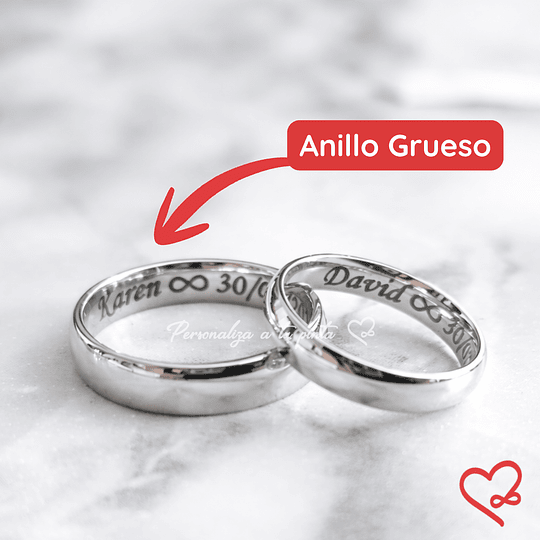 Anillos de promesa GRUESO