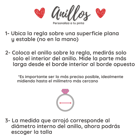 Anillos de promesa Cajita Roja Rosa