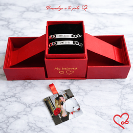 Pulseras duales personalizadas Cajita 