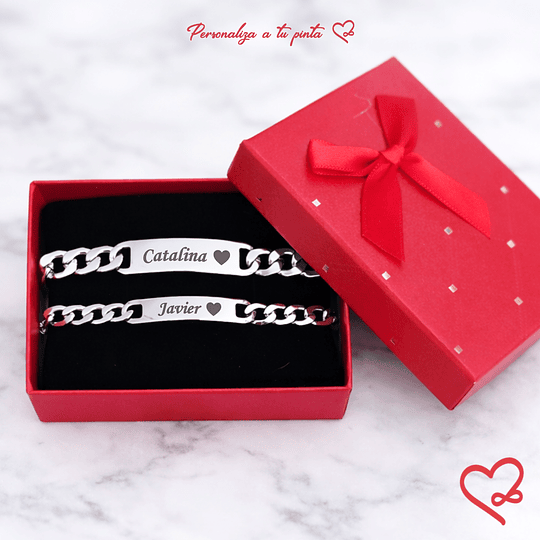 Pulseras duales personalizadas Simple