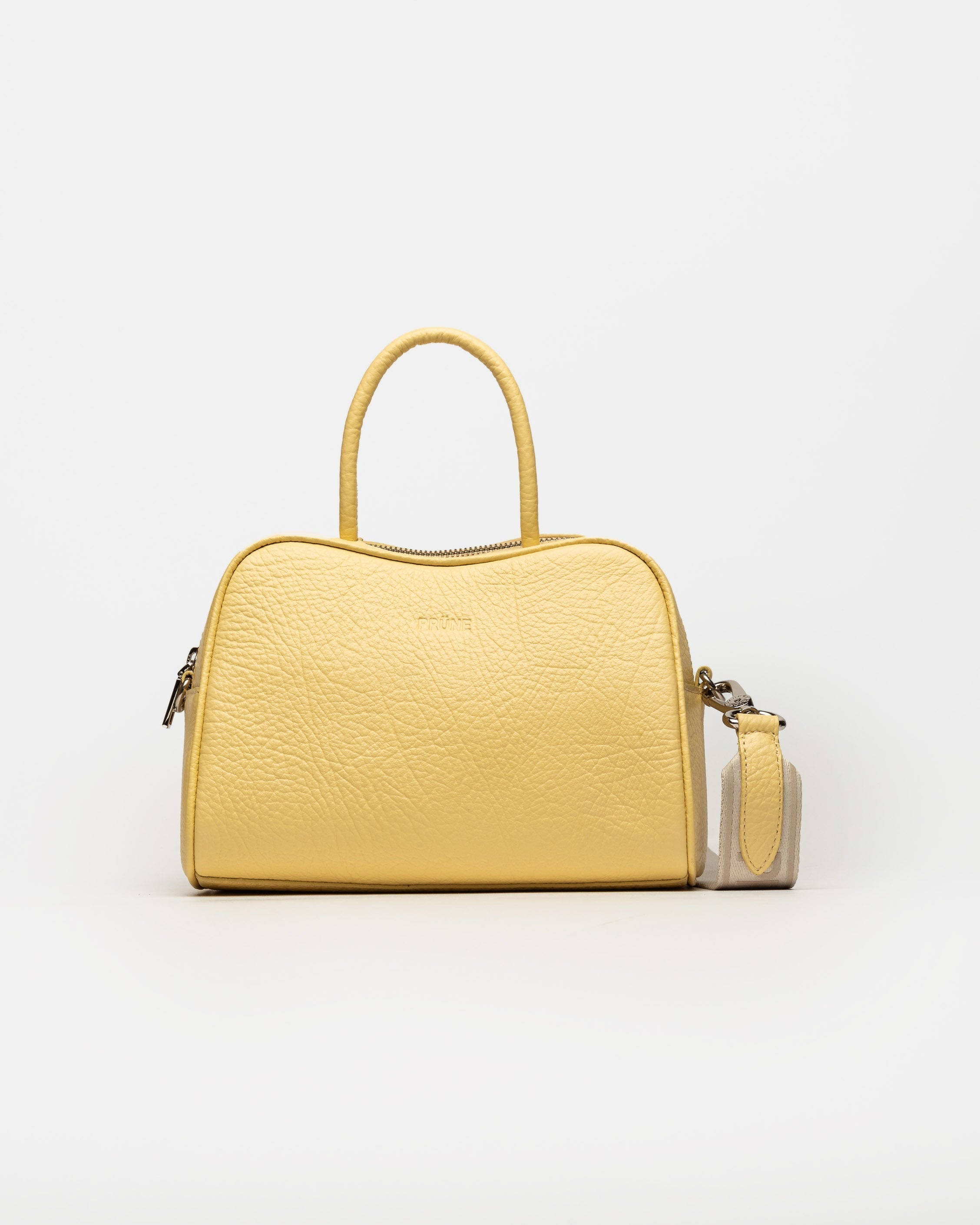 CARTERA DE MANO THE CLUB EN CUERO GRANEADO 1