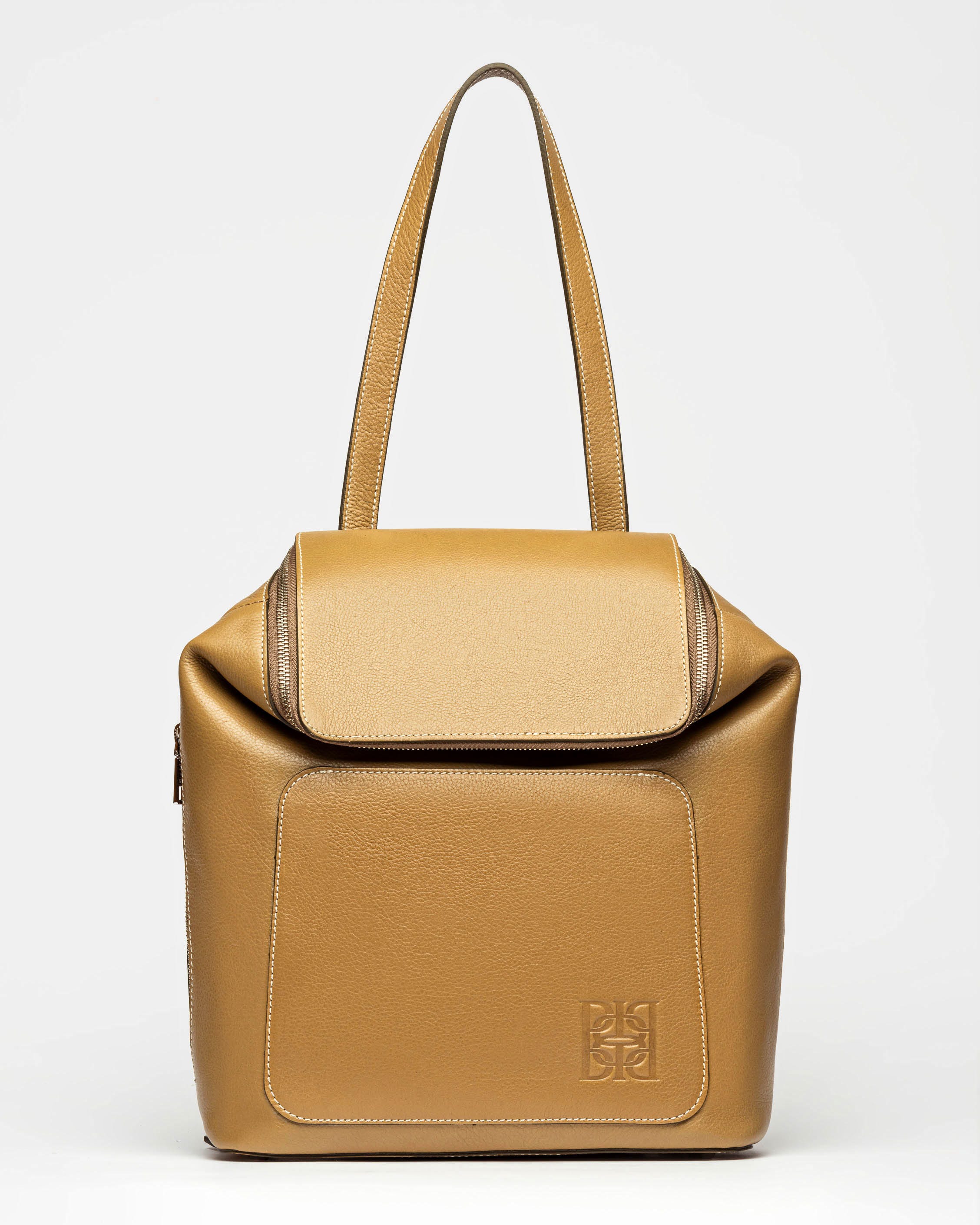 MOCHILA MASHENKA EN CUERO VEGETAL LISO 1