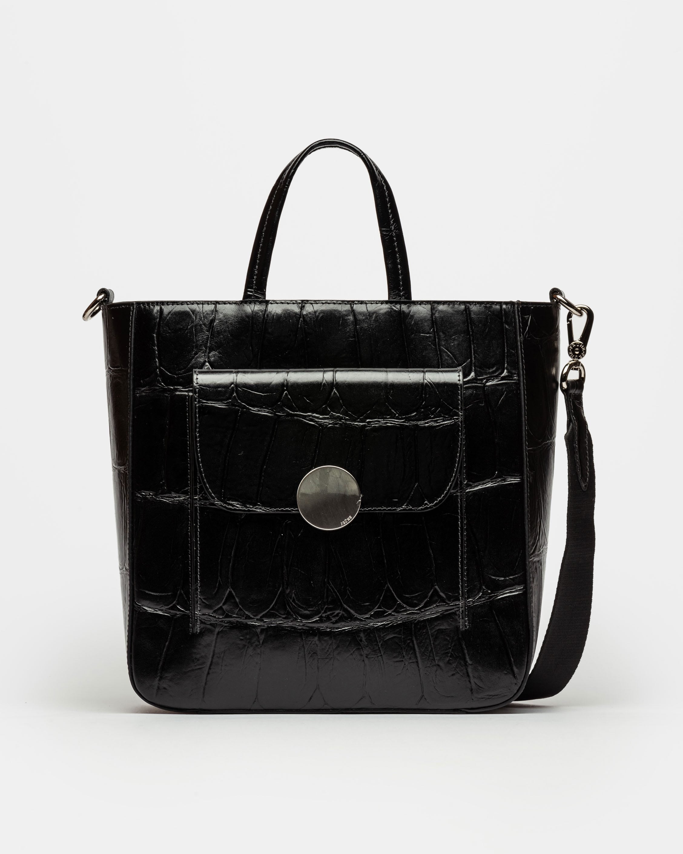 SHOPPER THE CIRCLE EN CUERO GRABADO BIG CROCO 1