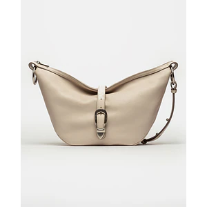 BOLSO BAMBU EN CUERO LISO SATINADO