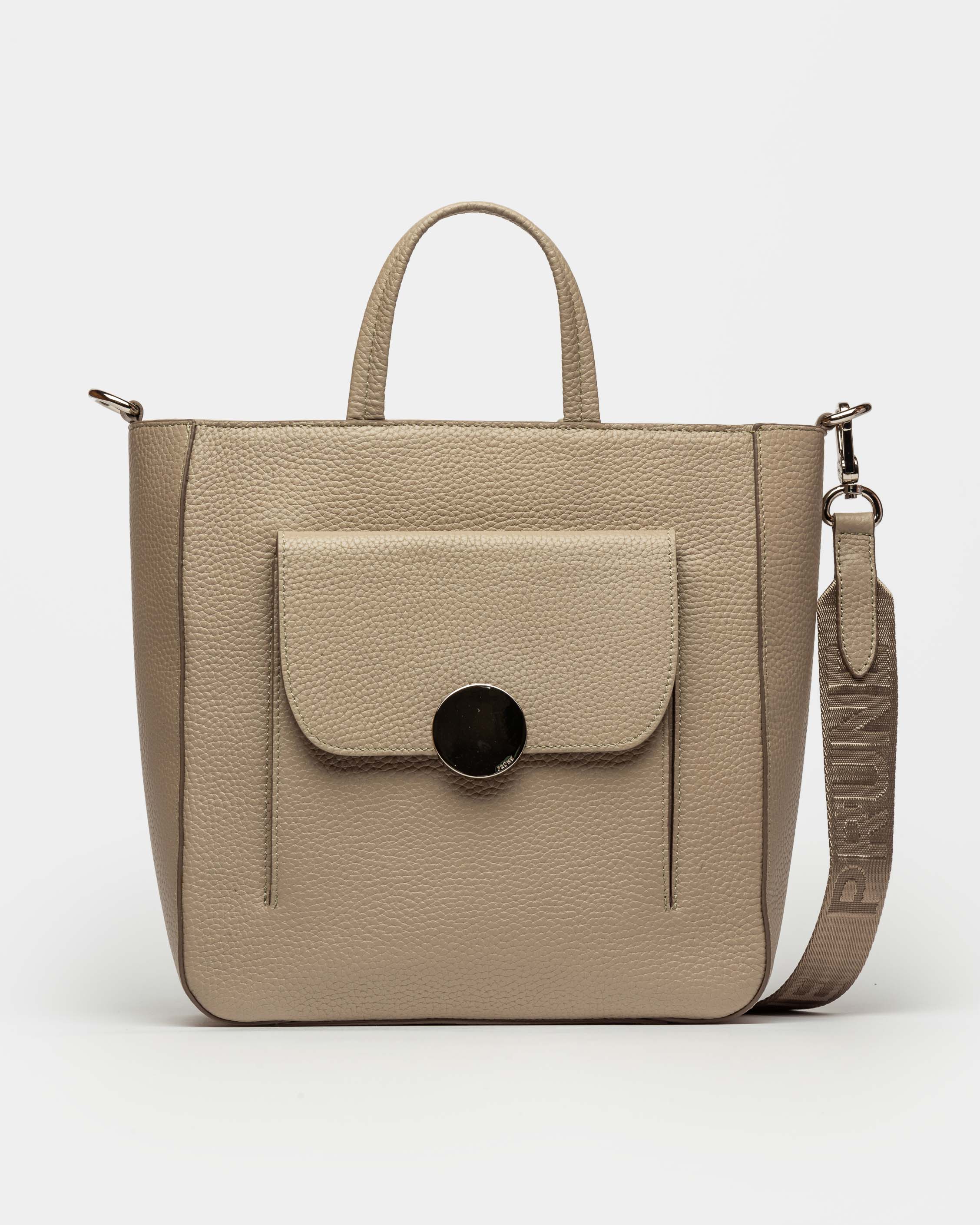 SHOPPER THE CIRCLE EN CUERO GRANEADO 1