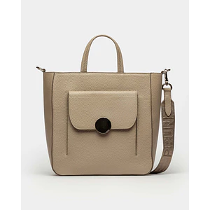 SHOPPER THE CIRCLE EN CUERO GRANEADO