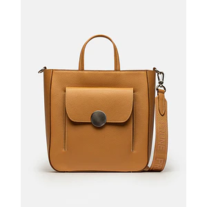 SHOPPER THE CIRCLE EN CUERO GRANEADO