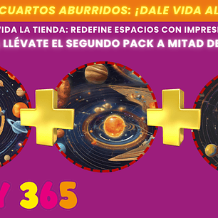 PACK x 3 POSTERS, Galáctico 2, Llévate el 2do Pack a Mitad de Precio