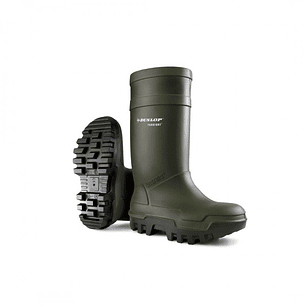 Bota Dunlop Purofort Thermo + Full Safety Verde