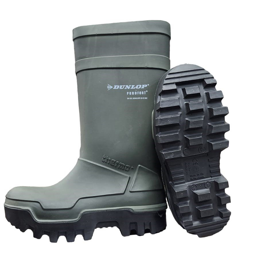 Bota Dunlop Purofort Thermo + Full Safety Verde 2