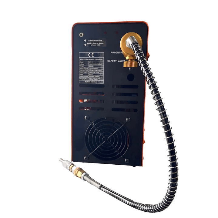 COMPRESOR ELECTRICO APOLO MAXIMUM PLUS NARANJO 12 – 220 VOLT DC 4500 PSI 6