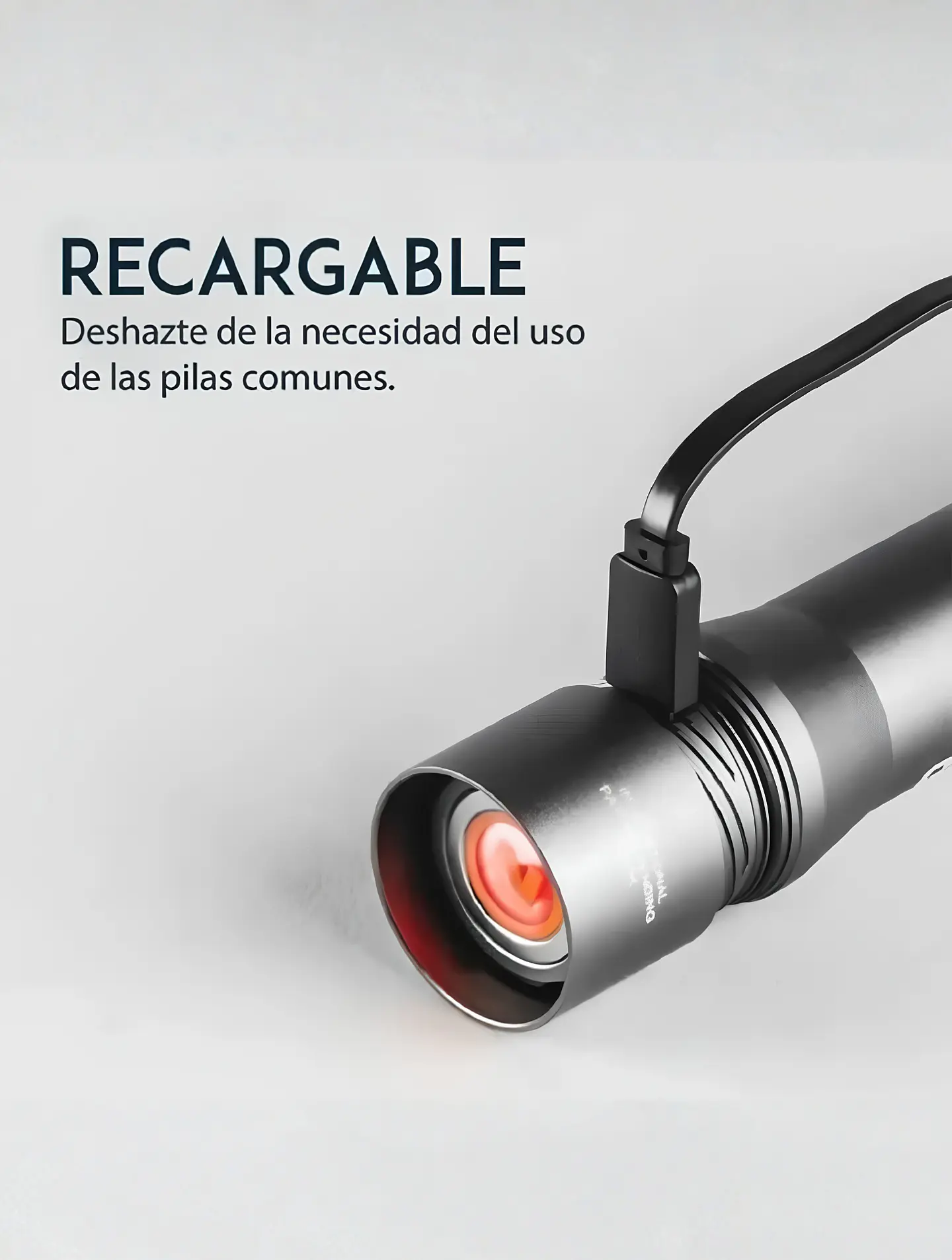 Linterna táctica recargable NEBO Davinci 1000 con base magnética 3