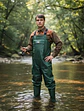 Wader Falcon Claw PVC verde militar con bota de fieltro 10 mm - Miniatura 2
