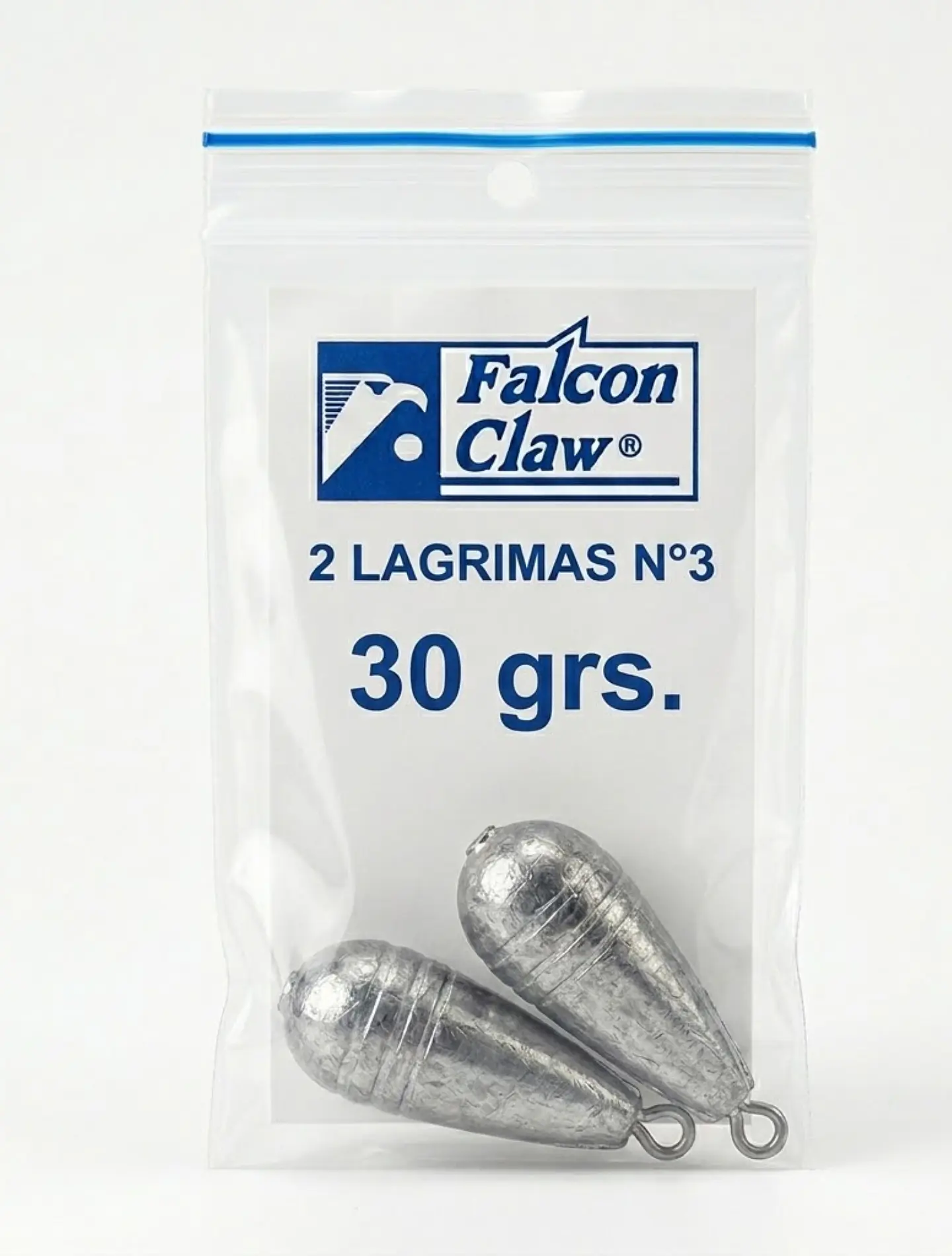 Plomo Lágrimas Falcon Claw N° 3 - 30 gr (Sobre x 2 Unidades) 1