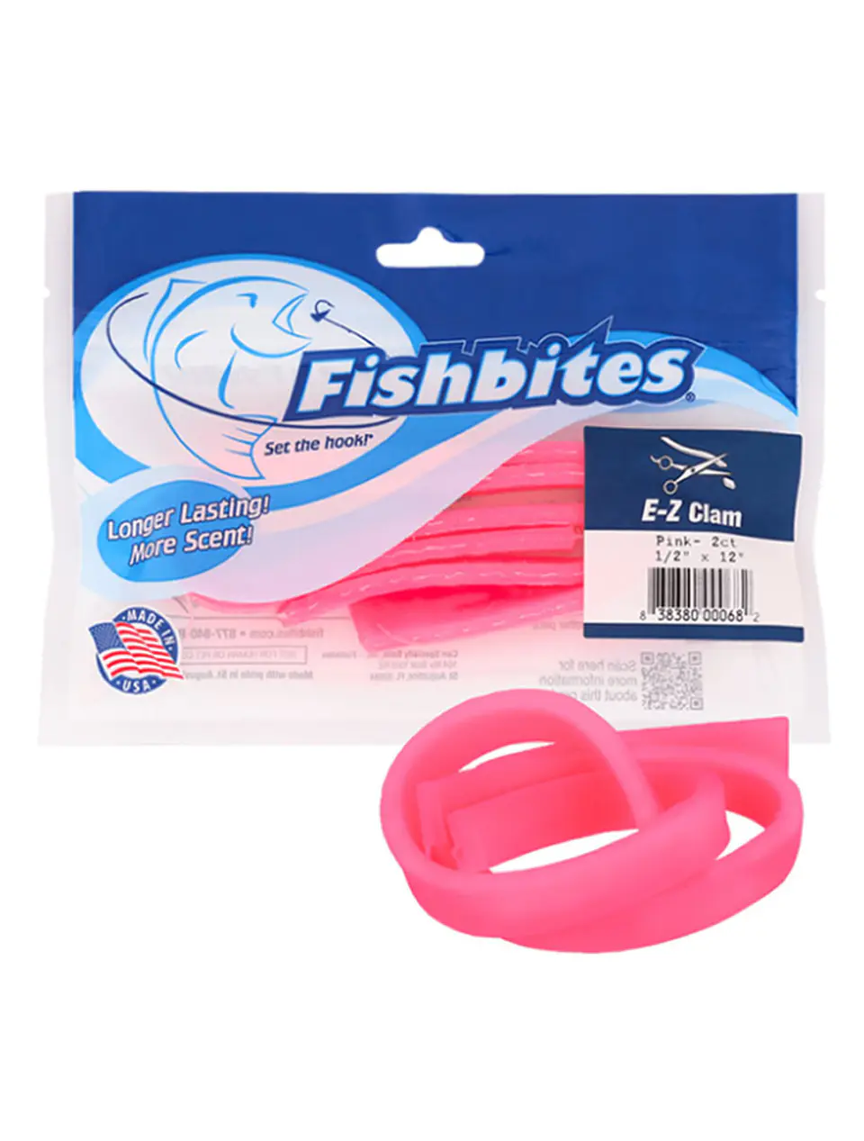 FISHBITES Carnada E-Z Clam Pink 1