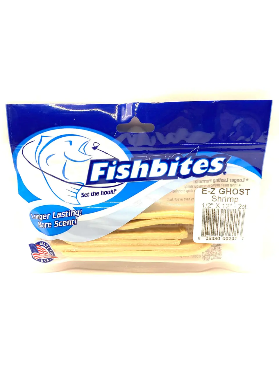 Carnada Artificial Fishbites E-Z Ghost Shrimp (Sabor Camarón Fantasma / Nape) 1