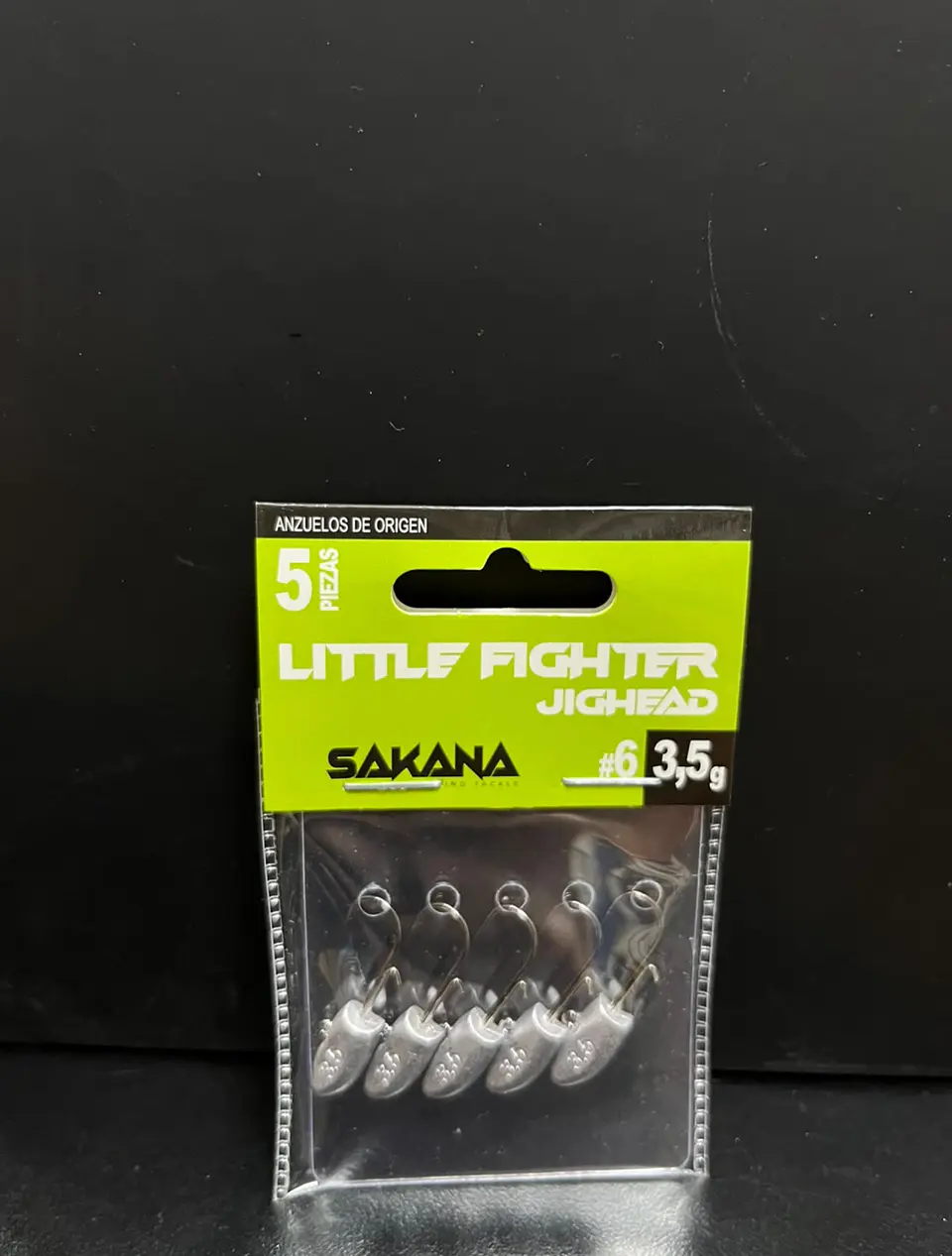 Cabezal Plomado Sakana Little Fighter Jighead #6 (3,5 gramos — 5 Piezas) 1