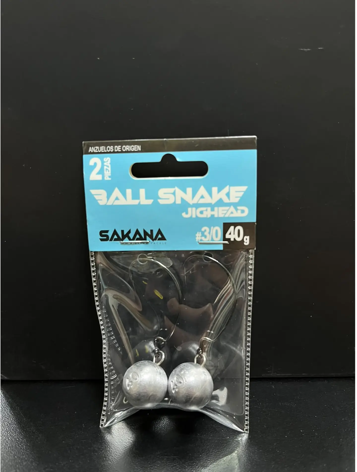 Cabezal Plomado Sakana Ball Snake Jighead #3/0 (40 gramos — 2 Piezas) 1