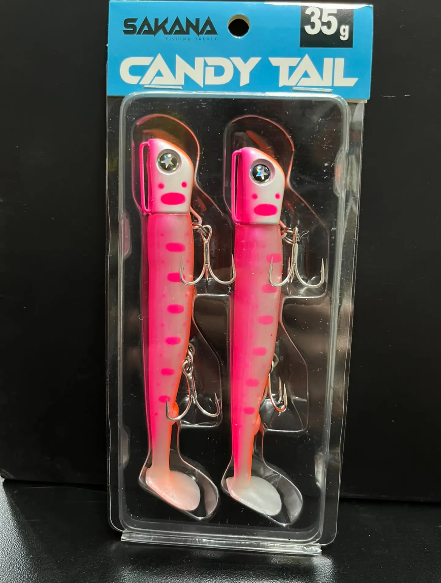 Señuelo de Silicona Sakana Candy Tail (35 gramos — 2 Unidades) — Pink 1