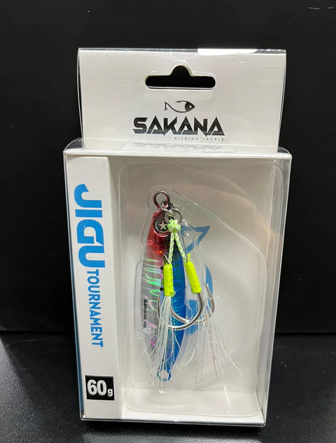Señuelo Metálico Sakana Jigu Tournament 60g — Color Red Head