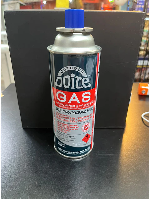 Cartucho de gas Doite 227 g mezcla isobutano/propano para cocinilla de camping