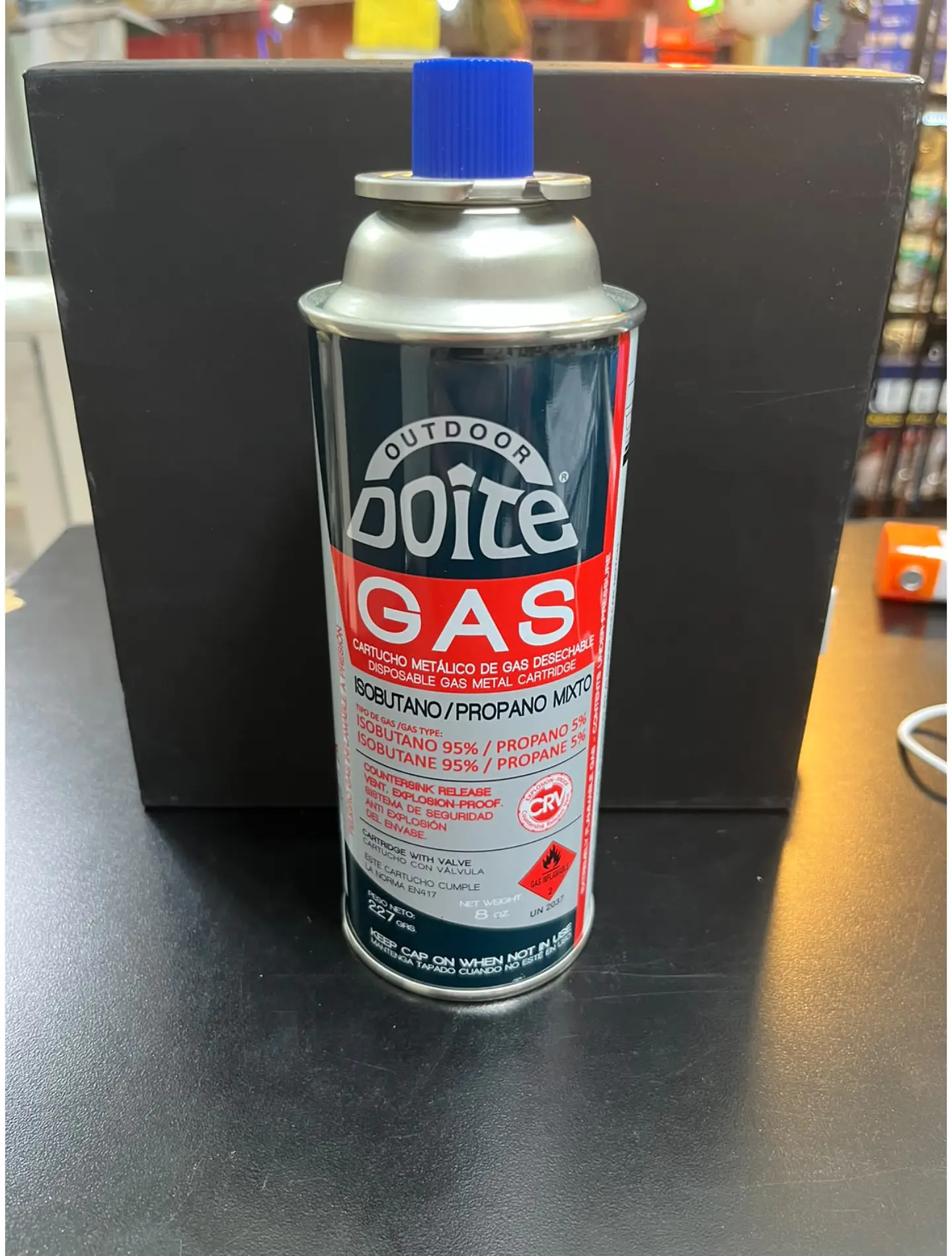 Cartucho de gas Doite 227 g mezcla isobutano/propano para cocinilla de camping 1