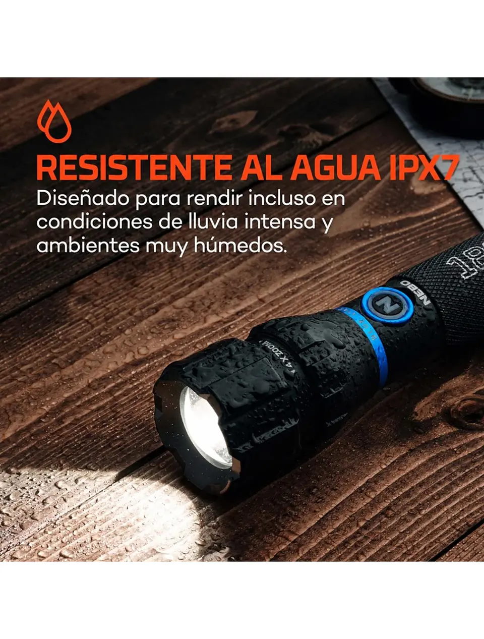 Linterna NEBO BLUELINE 1800 – Flex Power + Power Bank 4