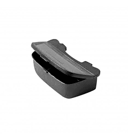 CAJA GUSANERA NEGRA DOS COMPARTIMENTOS