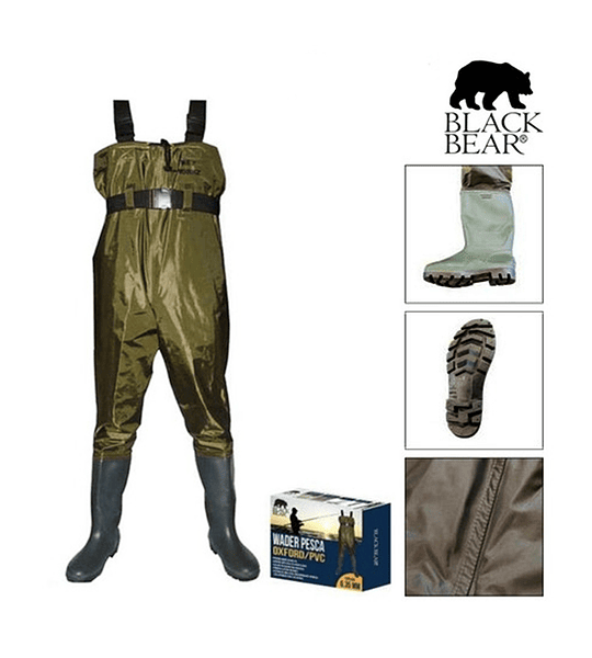 WADER PESCA BLACK BEAR 