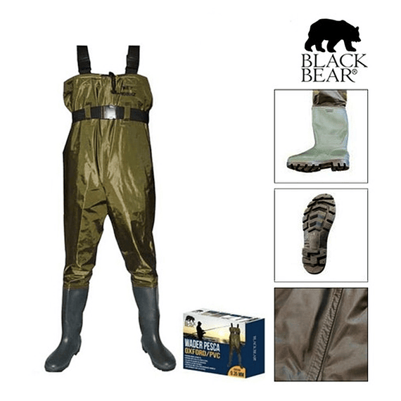 WADER PESCA BLACK BEAR 